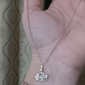 #1 lady sterling silver necklace